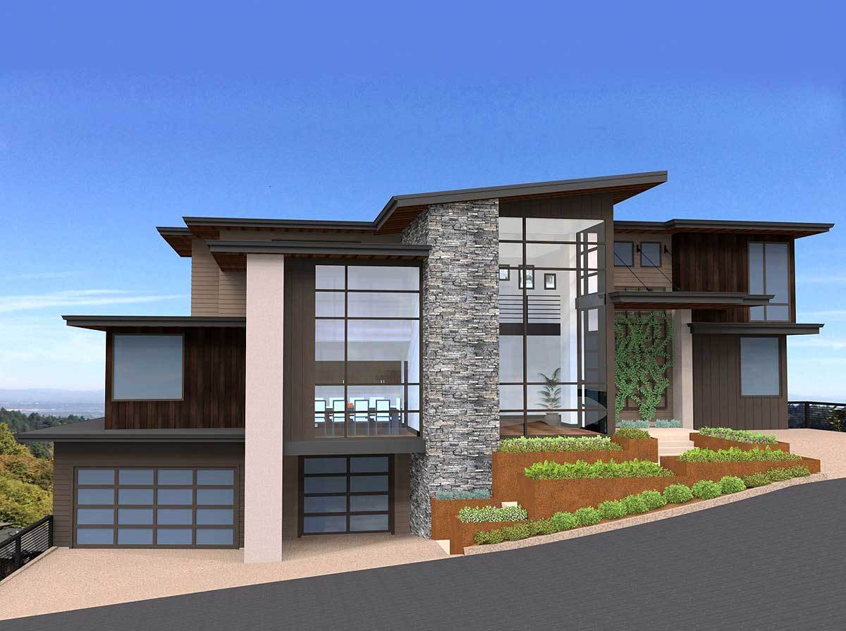 Exclusive and Unique Modern House Plan - 85152MS | Architectural ...